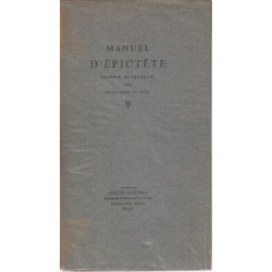 Manuel d'épictète traduit en français par gauillaume du vair