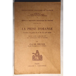 Chanson d' Orange : chanson de geste de la fin du Xiie siècle