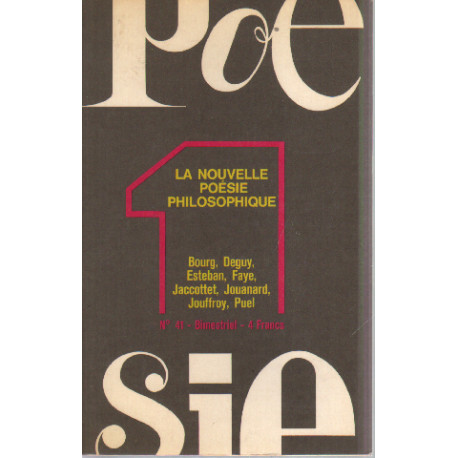La nouvelle poésie politique n°41