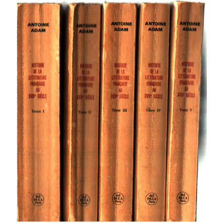 Histoire de la litterature francaise au XVII° siecle / complet en...