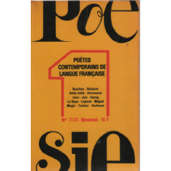Poésie n° 71-72 / poètes contemporains de la langue française