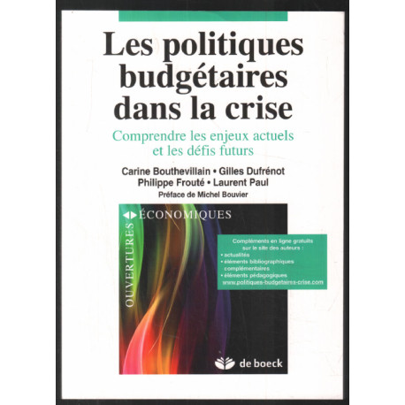 Les politiques budgétaires dans la crise comprendre les enjeux...