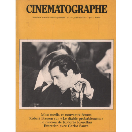 Mensuel d'actualité cinématographique / cinématographe n° 29