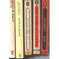 Lot de 5 livres / la cousine bette -le cousin pons -le medecin de...