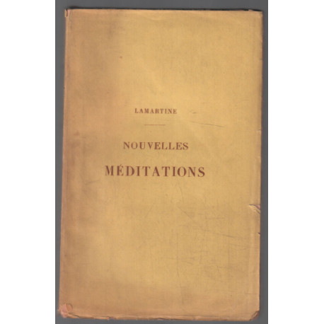 Nouvelles méditations poétiques avec commentaires