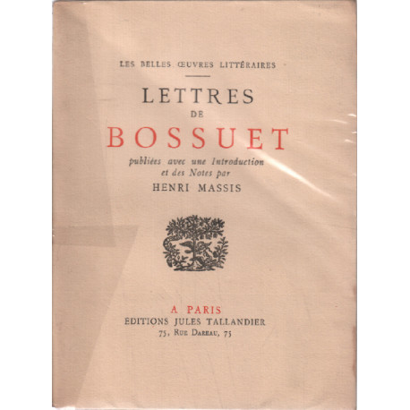 Lettres de bossuet publiées avec une introduction et des notes par...