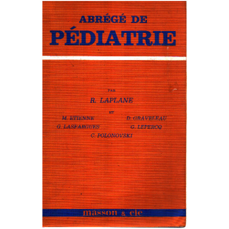 Abregé de pédiatrie