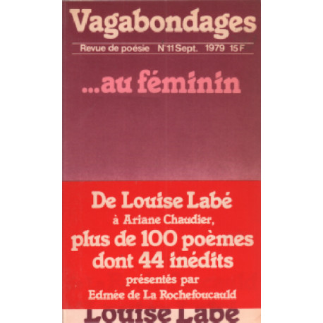 Revue de poesie vagabondanges n° 11 / de louise labé a ariane...