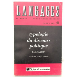 Typologie du discours politique