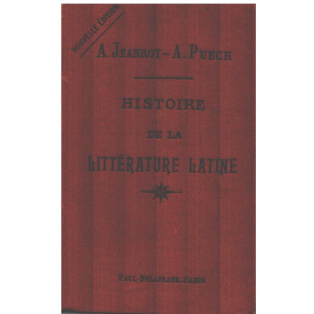 Histoire de la litterature latine