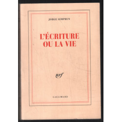 L'Écriture ou la vie