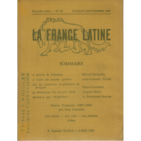 La france latine n° 27