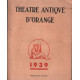 Programme du théatre antique d'orange / année 1939