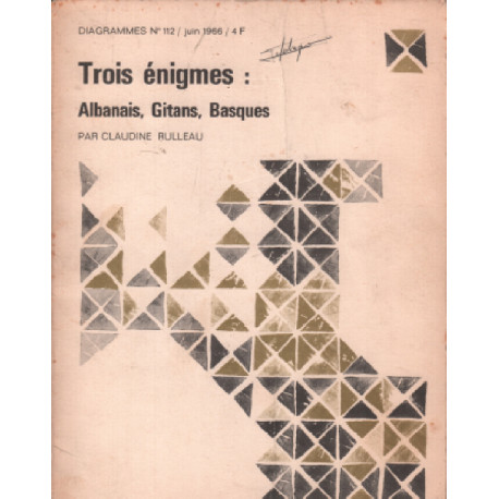 Trois enigmes : albanais gitans basques