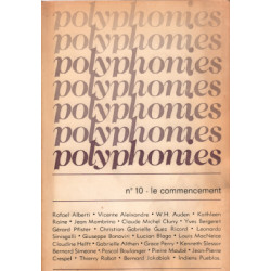 Revue de poesie polyphonies n° 10 / le commencement