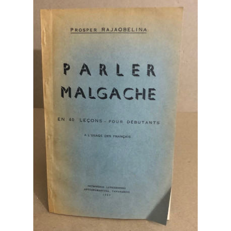 Parler malgache en 40 leçons pour débutants