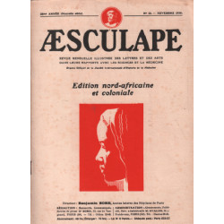 Aesculape / edition nord -africaine et coloniale / novembre 1938 /...