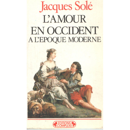 Amour en Occident à l'époque moderne