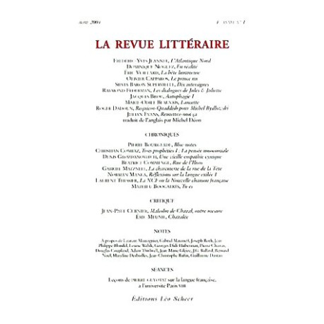 La Revue littéraire N° 1 Avril 2004