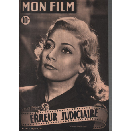 Erreur judiciaire / revue mon film n° 100 michèle alfa