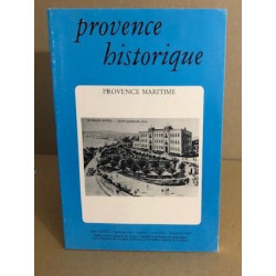 Provence historique n° 158 / provence maritime