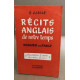 Récits anglais de notre temps / humour and francy / grandes ecoles