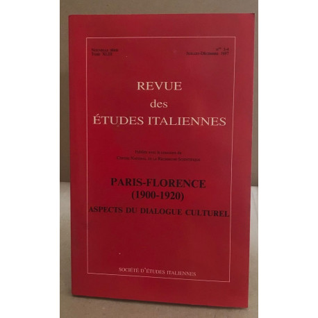 Revue des études italiennes / tome 43 / paris-Florence (1900_1920...