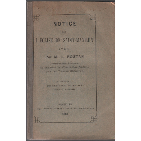 Notice sur l'église de saint-maximin ( histoire et description de...