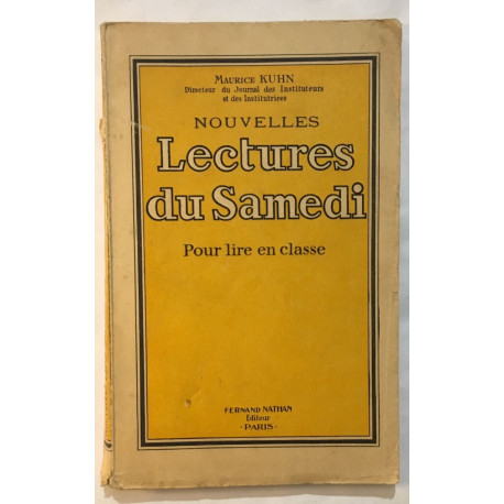 Nouvelles lectures du samedi : pour lire en classe