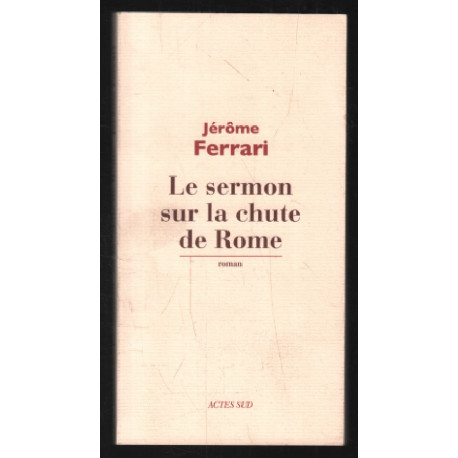 Le sermon sur la chute de Rome