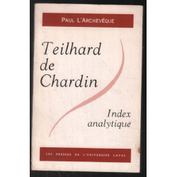 Teilhard de Chardin (index analytique)