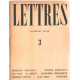 Revue lettres/ quatrieme année/ n° 3