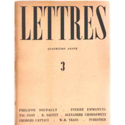 Revue lettres/ quatrieme année/ n° 3