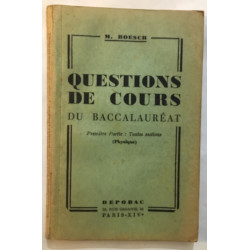 Questions de cours du Baccalauréat ( 1ere partie : toutes sections...