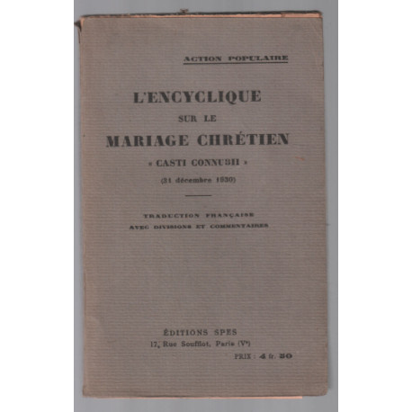 L'encyclique sur le mariage chrétien