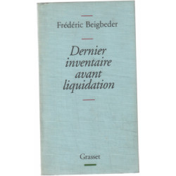 Dernier inventaire avant liquidation