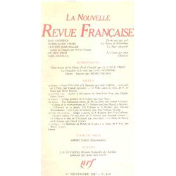 La nouvelle revue française n° 418/ EO numerotée sur velin ( n° 6)