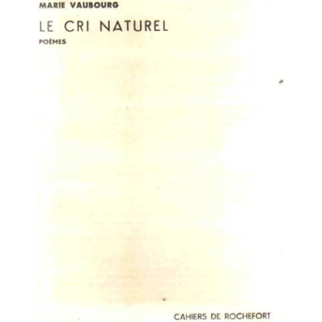Le cri naturel