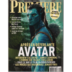 Revue cinéma première n° 396 avatar martin scorcese george clooney