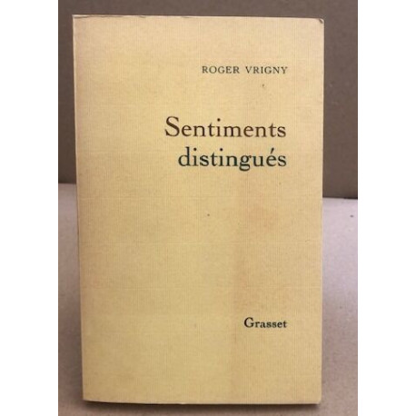 Sentiments distingués