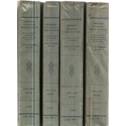 Memoires du chancelier prince de bulow /4 tomes