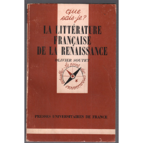 La littérature francaise de la renaissance / que sais je