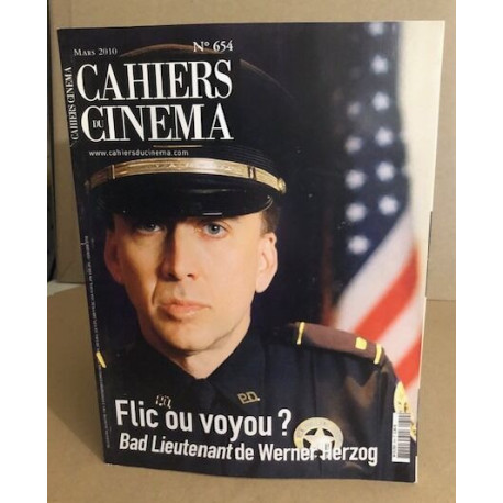 Les cahiers du cinéma n° 654