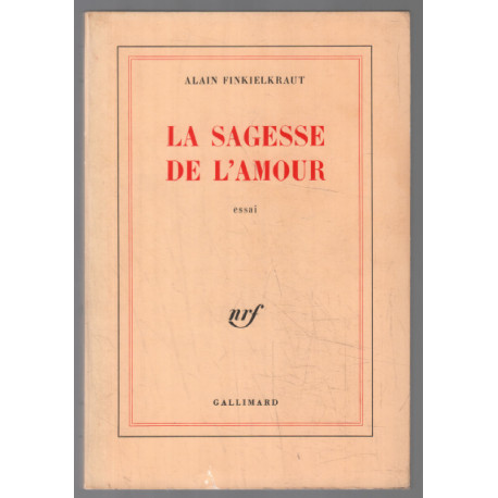 La sagesse de l'amour (essai)