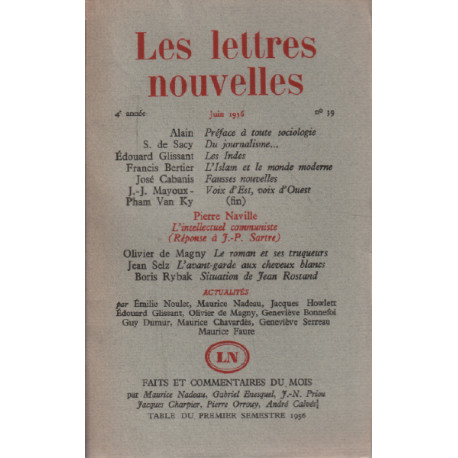 Les lettres nouvelles n° 39