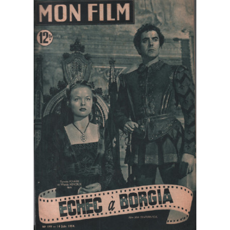 Echec à borgia / revue mon film n° 199 tyrone power wanda hendrix