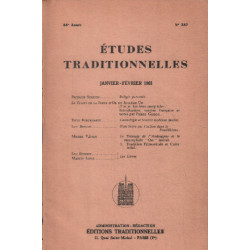 Etudes traditionnelles n° 387 / janvier-fevrier 1965