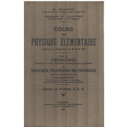 Cours de physique élémentaire conforme au programme du 30 avril...