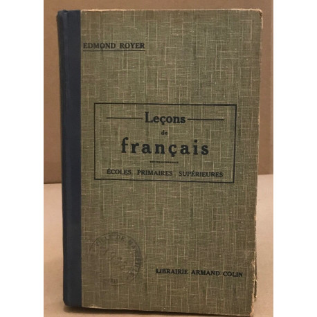 Leçons de Français/ ecoles primaires supérieures