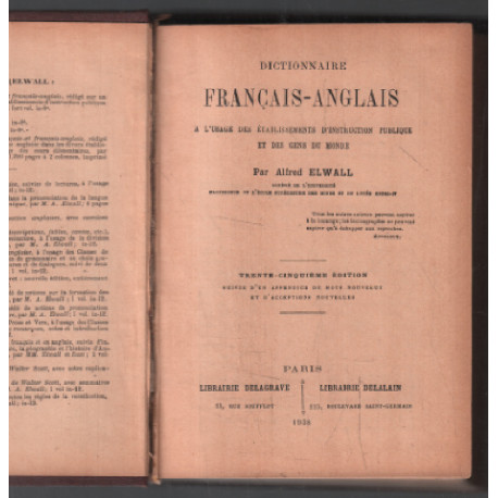 Dictionnaire francais-anglais